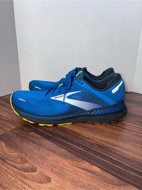 Brooks Adrenaline GTS 22 Men's Size 13 Blue Yellow Athletic Running Shoes